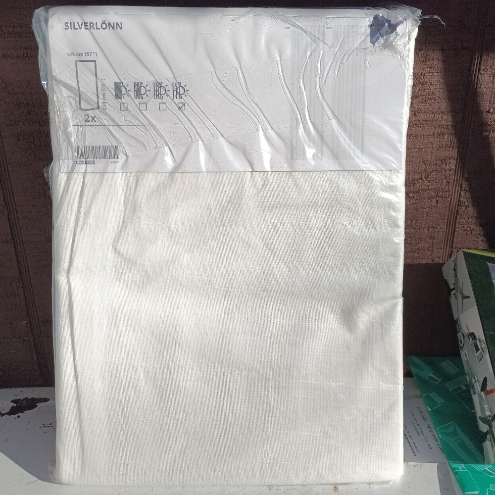 IKEA SILVERJONN curtain panels